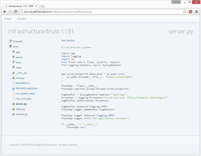 Screenshot of the source website showing syntax highlighting